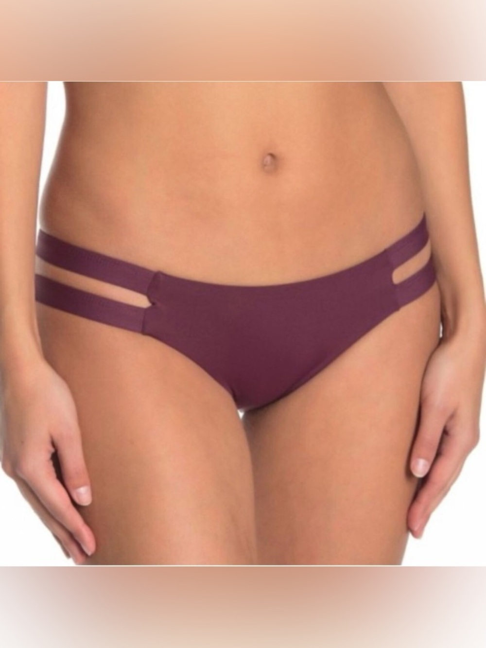 Tavik Chloe Full Coverage Bikini Bottom in Merlot